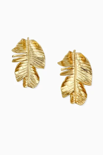Sunlit Earrings in 24kt Gold-plated Brass