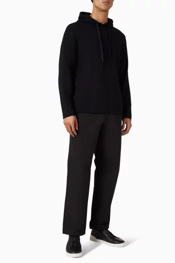 كنزة بغطاء رأس ديلروي استوديو مزيج قطن