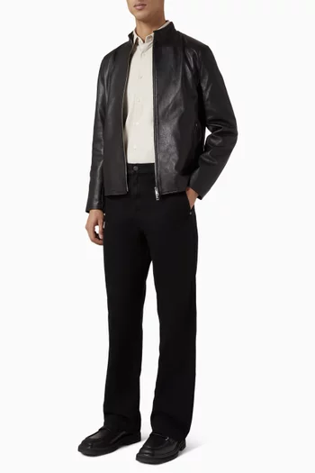 جاكيت مورفيك بسحّاب جلد