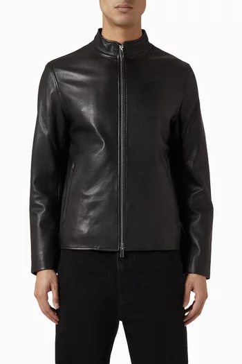 جاكيت مورفيك بسحّاب جلد