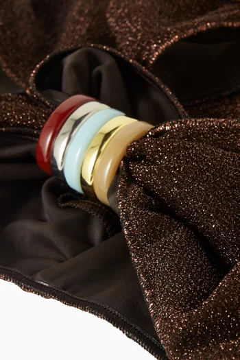 طقم بيكيني لوميير بتصميم باندو وحلقات متعددة