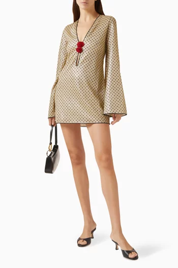 قفطان لوميير بواس مزين بورود