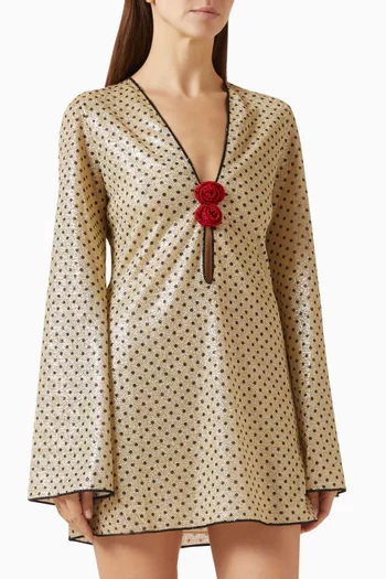 قفطان لوميير بواس مزين بورود