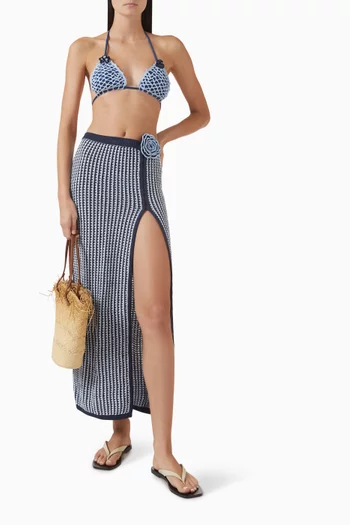 تنورة روزاليا طويلة منسوجة