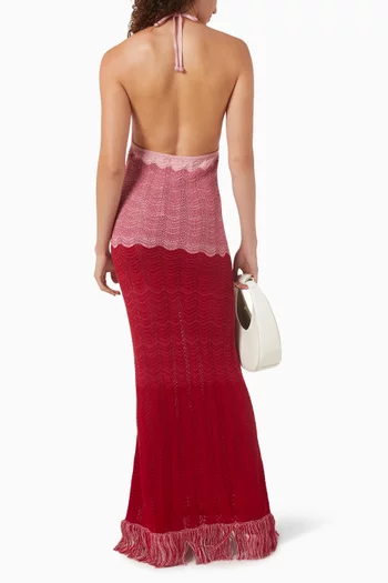 Cornelia Degrade Maxi Dress in Knit