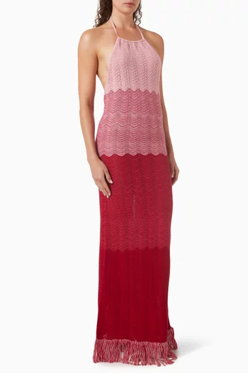 Cornelia Degrade Maxi Dress in Knit