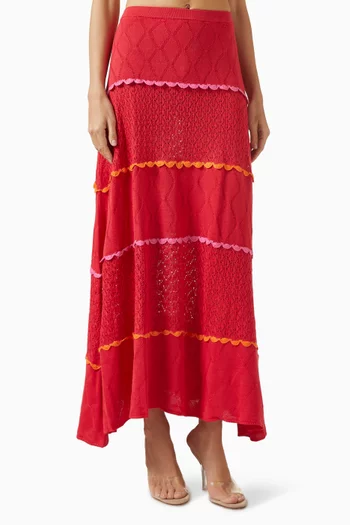 تنورة آدي طويلة منسوجة