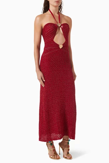Zully Halter Maxi Dress in Knit