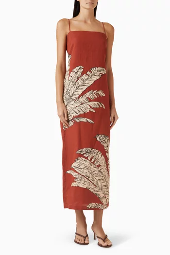 Printed Midi Dress