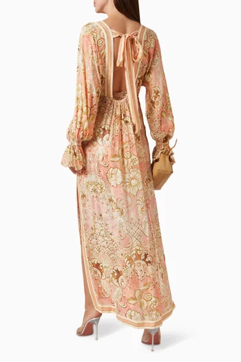 قفطان انا مزين بنقشة فيسكوز