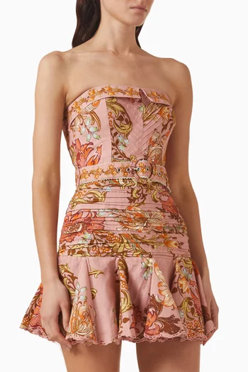 فستان قصير بحزام