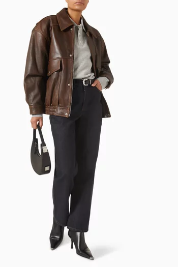 بنطال جينز اسينشيال بقصة ساق مستقيمة دينم