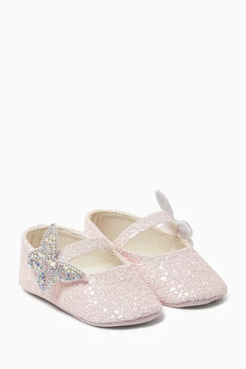 Embellished Butterfly Ballerinas