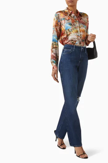 بلوزة تايلر كولاج حرير