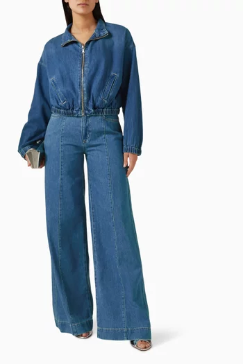 Sandy Wide-leg Jeans in Denim
