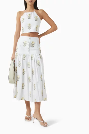 Gilda Bustier Top in Linen