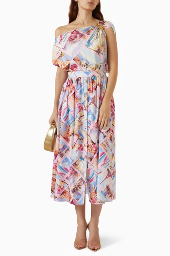 بلوزة دريسيل بتصميم وشاح