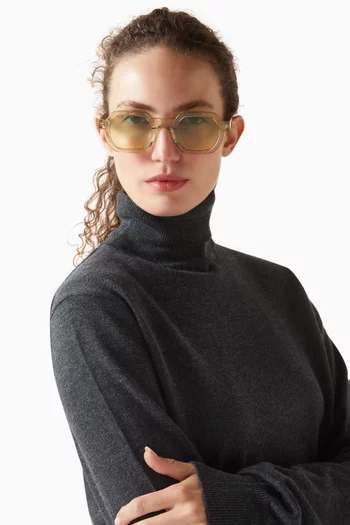 نظارة شمسية دارن بإطار مستطيل أسيتات