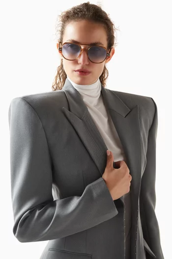 نظارة شمسية ذا لارس بتصميم أفياتور أسيتات