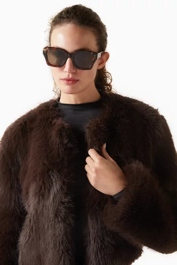 The Rita Butterfly Sunglasses in Acetate