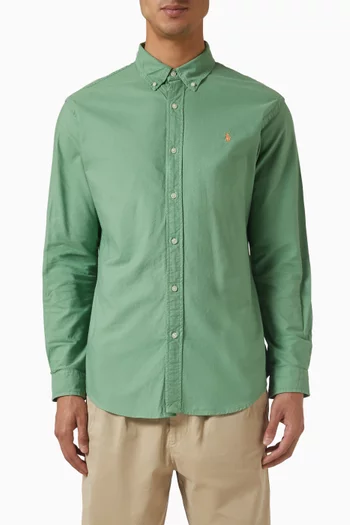 Polo Pony Shirt in Cotton Poplin