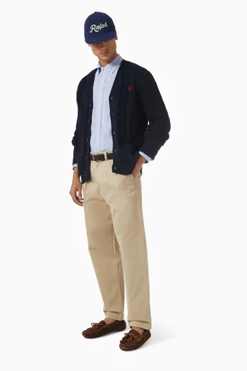 كارديغان بشعار لاعب البولو على الحصان قطن