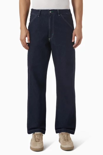 بنطال جينز بقصة ساق مستقيمة دينم