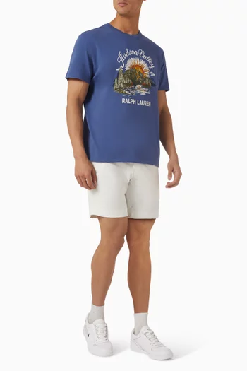 تي شيرت بطبعة قطن