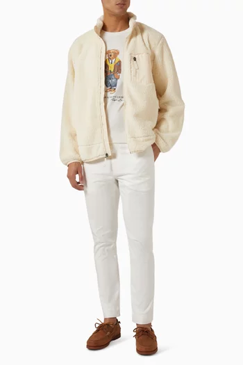 تي شيرت مزين بدب بولو قطن