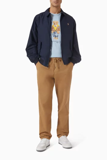 تي شيرت مزين بدب بولو قطن جيرسيه