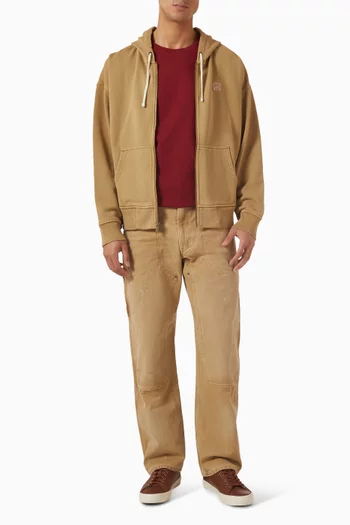 تي شيرت برقعة بشعار الماركة قطن