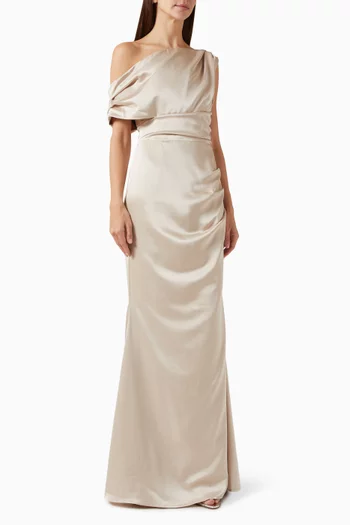 Maximus Maxi Dress in Satin