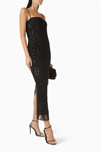 Raine Embellished Midi Dress