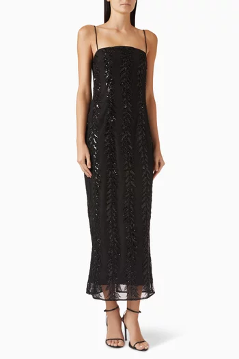 Raine Embellished Midi Dress