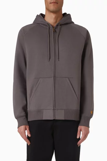 Chase Zip Hoodie in Cotton-fleece