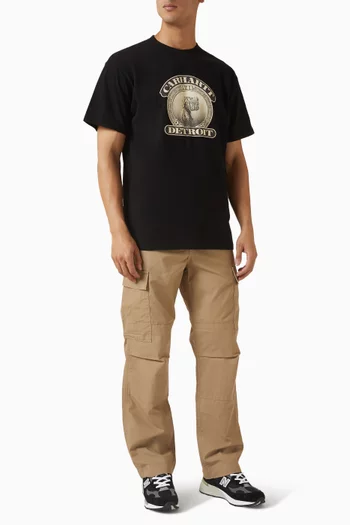Regular Cargo Pants in Cotton Ripstop