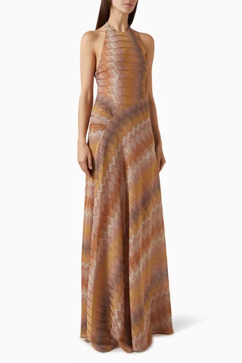 Zig-zag Maxi Dress in Knit