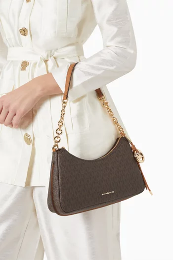 Nolita Shoulder Bag in Signature Logo Canvas