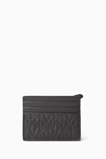 Hudson Quilted Logo Card Case