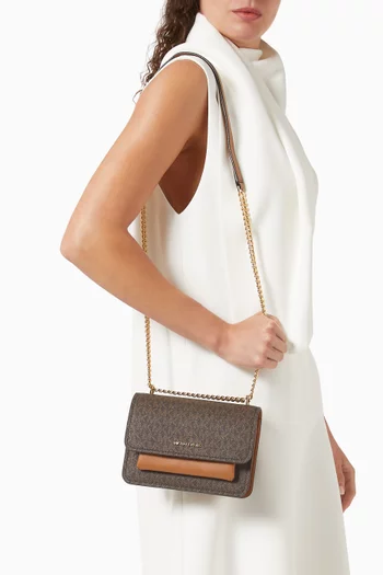 حقيبة كروس كلير صغيرة قنب بشعار الماركة