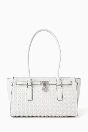 حقيبة هاميلتون صغيرة جلد مجدول