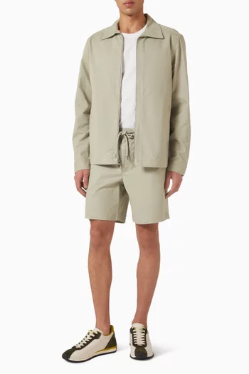 Shirt Jacket in Stretch Cotton