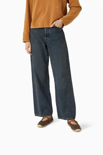 حذاء باليرينا إسبادريل لين قنب بشعار الماركة