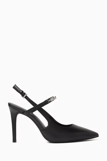 Dina 95 Flex Slingback Pumps in Leather