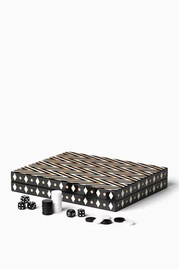 Lacquered Backgammon Set