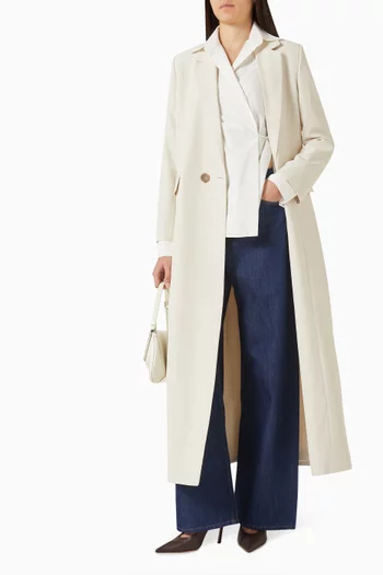 بنطال جينز تايب 02‏ بقصة ساق واسعة دينم