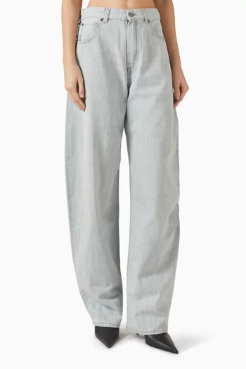 بنطال جينز بيبي بقصة ساق منفوخة دينم