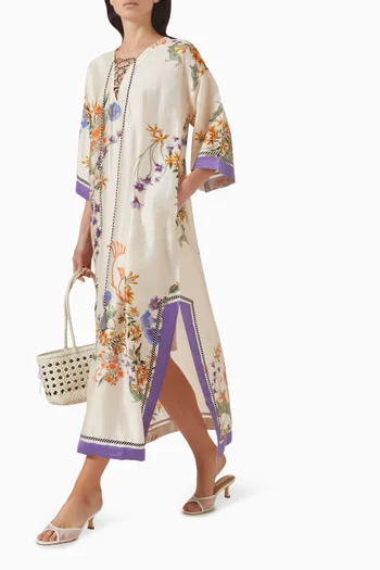 فستان بنقشة زهور