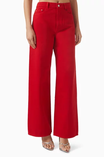 بنطال جينز تايب 02 بقصة ساق واسعة دينم