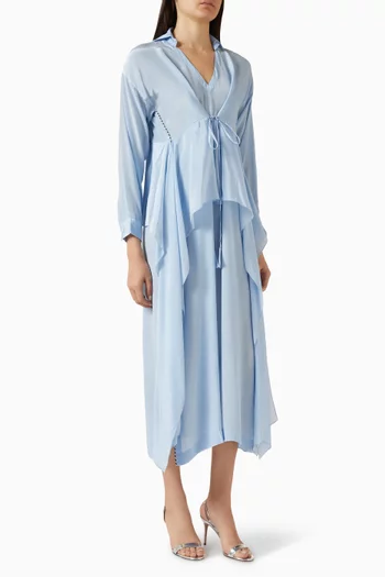 Panelled Draped Dress